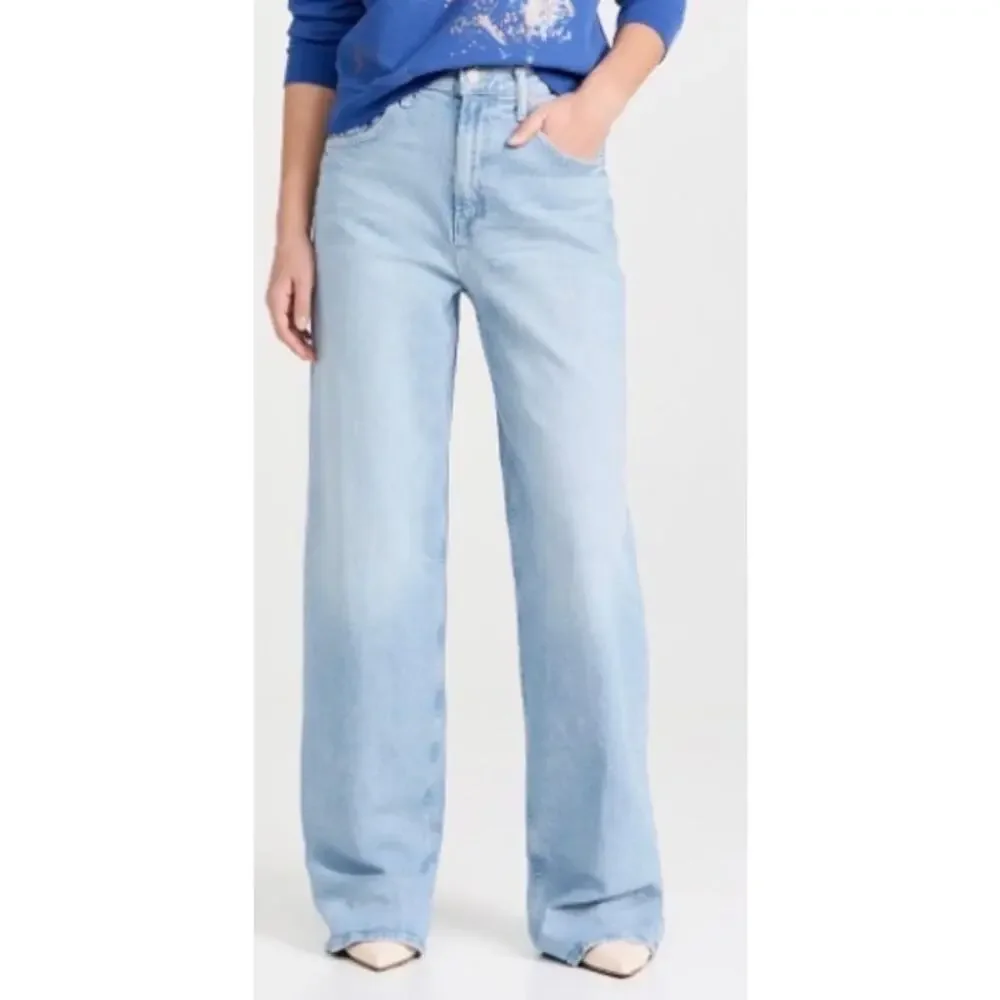 MOTHER High Waisted Spinner Zip Heel Norway Dude Jeans Size 32 - Picture 1 of 10
